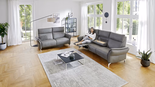 Trapezsofa und  Sofa 2 Sitzig Modell Lodi